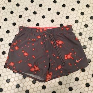 Orange and Grey  Nike running shorts